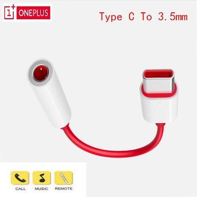 Picture of OnePlus Type-C To 3.5mm Audio Adapter Dongle .One Plus USB Type C Converter Cable To 3.5 mm Earphone Jack Adapter.