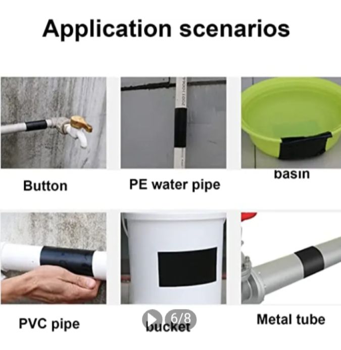 Picture of Flex Tape Strong Rubberized Waterproof Tape Pipe Repair Strong Waterproof Glue