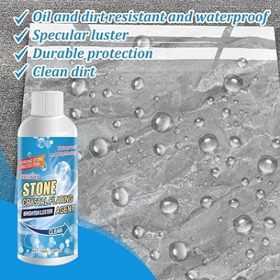 Picture of Stone Stain Remover Cleaner, Kitchen Marble Oil Stain Cleaner, Marble Stone Cleaner Polishes, Crystal Plating Agent for Marble, Tile, Granite, Kitchen Cooktops
