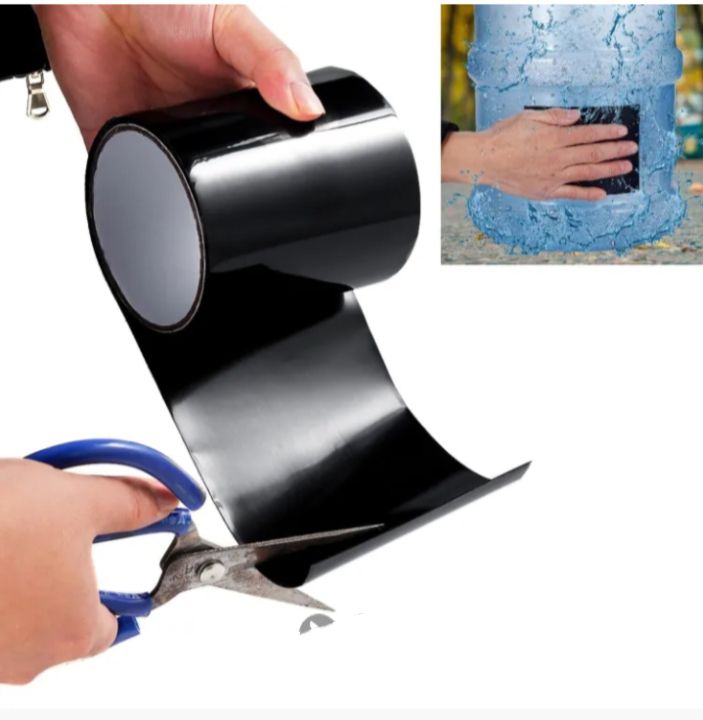 Picture of Flex Tape Strong Rubberized Waterproof Tape Super Strong Leaking Water Pipe Repair Tape Flex Tape Water-Resistant Belt- 4 Inches*5Feet - Double Side Tape