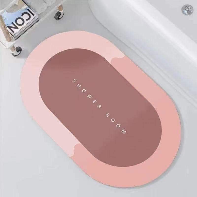 Picture of Doormat Carpet Solid Color Coral Velvet Bedroom Floor Mat Bathroom Bathroom Water Absorbent Foot Mat Balcony