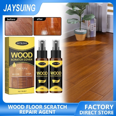 Picture of 2pcs Furniture Polishing Beeswax Spray Wooden Floor Cleaning Maintenance Wood Table Shiny Wear Resistant Multipurpose Beeswax Agents Floor Wood Repair Kit Furniture Paint Floor Complementary Color Spray Repair Wood Scratch Remover Acting Floor Repair