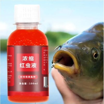 Picture of Fish Bait Liquid Attractant High Concentration Red Worm Fish Bait Attractant Enhancer Flavoured Fishing Bait Additive Fishing