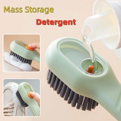 Picture of 1pic Multifunctional Liquid Shoe Brush Cleaners Soap Dispenser Cleaning Brush Tool