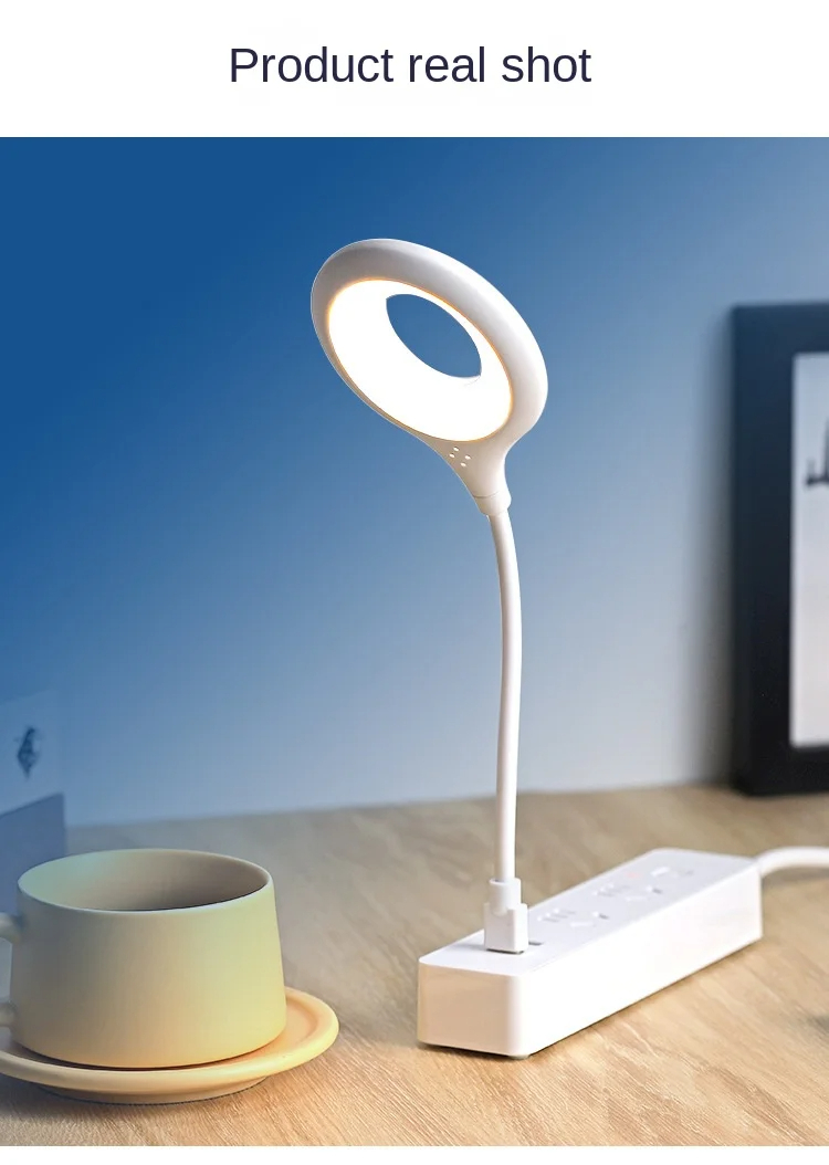 Picture of New USB LED Desk Lamp Portable Night Light Lamp Freely Foldable Table Lamp USB LED Lights Eye Protection Student Study Reading Portable Direct Plug Night Light