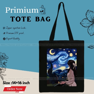 Picture of Craft Canvas Tote Bag Women Empowerment Unique Designed Cotton Canvas Tote Bag With Zipper for Women Girls Ladies Everyday Daily Useable Fashionable Hand Shoulder Bag For School College University Students