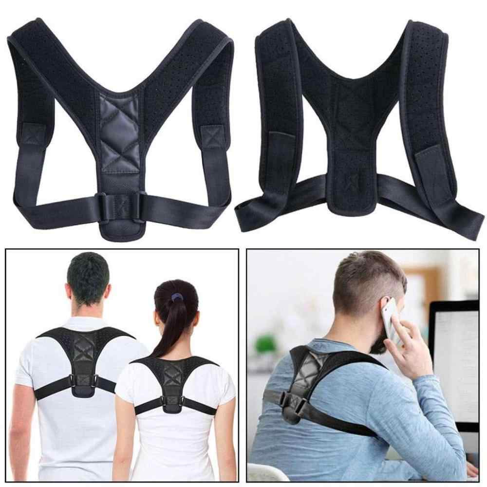 Picture of Body Fitness Belt Posture Corrector Belt Adjustable Back Correction Strap Shoulder Brace Belt Straighten