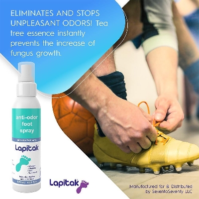 Picture of Shoe Deodorizer and Foot Spray - Shoe Odor Eliminator & Smell Remover for Feet, Shoes & Gym Gear - Shoe Freshener with Allantoin and Tea Tree Oil