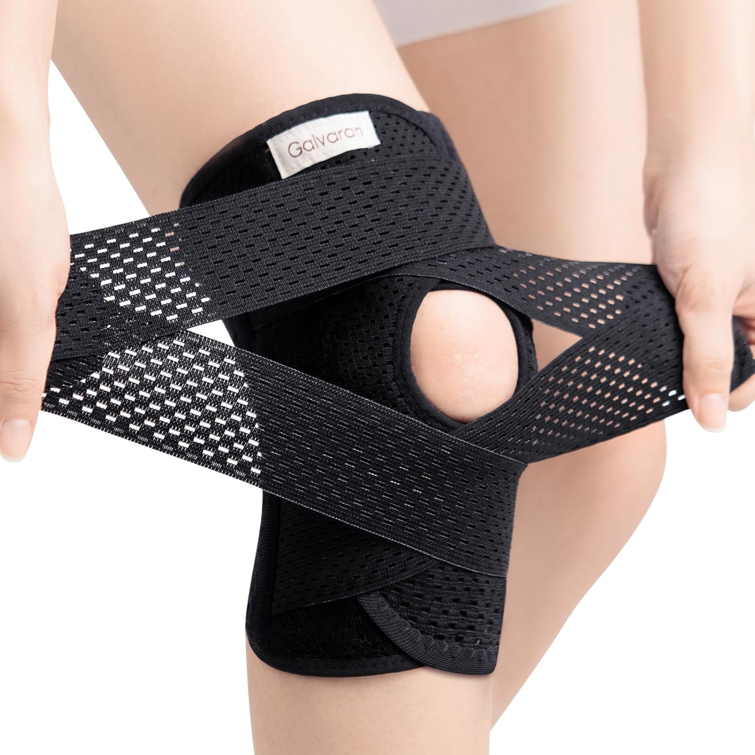 Picture of Sports Neoprene Adjustable Knee Support Patella|Knee Support For Men & Women|Knee Cap|Knee Brace|Knee Guard|Knee Cap|Knee Pain Relief|Knee Belt|Joint Pain Relief (Black)
