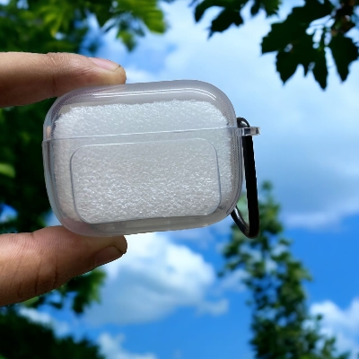 Picture of Transparent Earphone Case For Airpods A9 pro Cover Headphone Cover Airpods A9 Pro Touch Screen Display