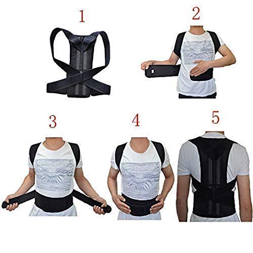 Picture of Unisex Magnetic Back Brace Posture Corrector Therapy Shoulder Belt for Lower and Upper Back Pain Relief, posture corrector men for women, back support belt for back pain