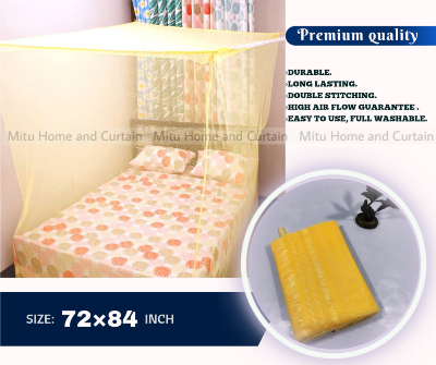 Picture of Floral Magic Mosquito Net 6'*7' feet King size moshari Cream Multicolor