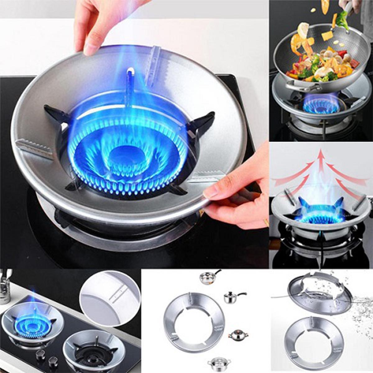 Picture of High Efficiency Gas Stove Energy Saving Cover Heat Insulation Pot Holder Wind Shield Rack