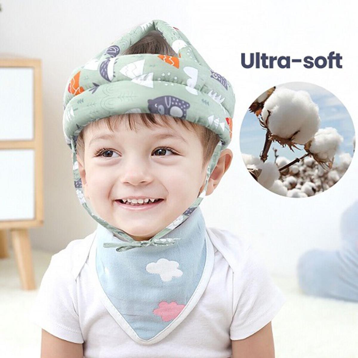 Picture of Cap Helmet To Protect The Baby'S Head,Baby Helmet Toddler Head Protector Baby Toddler Anti-Collision Cap Adjustable Child Safety Soft Helmet Toddler Anti-Fall Pad