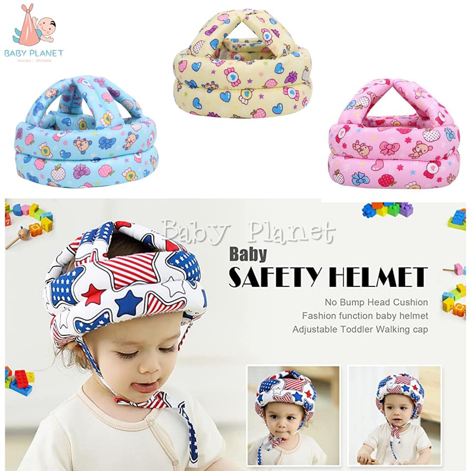 Picture of Cap Helmet To Protect The Baby'S Head,Baby Helmet Toddler Head Protector Baby Toddler Anti-Collision Cap Adjustable Child Safety Soft Helmet Toddler Anti-Fall Pad