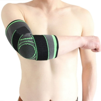 Picture of 1 Pcs Sport Elbow Brace Compression Elastic Band Protector Support Compression Sleeves, Elbow Treatment Arm Sleeve Fitness Elbow Brace Golf Cycling Tennis
