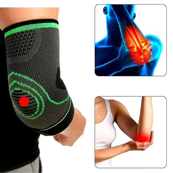 Picture of 1 Pcs Sport Elbow Brace Compression Elastic Band Protector Support Compression Sleeves, Elbow Treatment Arm Sleeve Fitness Elbow Brace Golf Cycling Tennis
