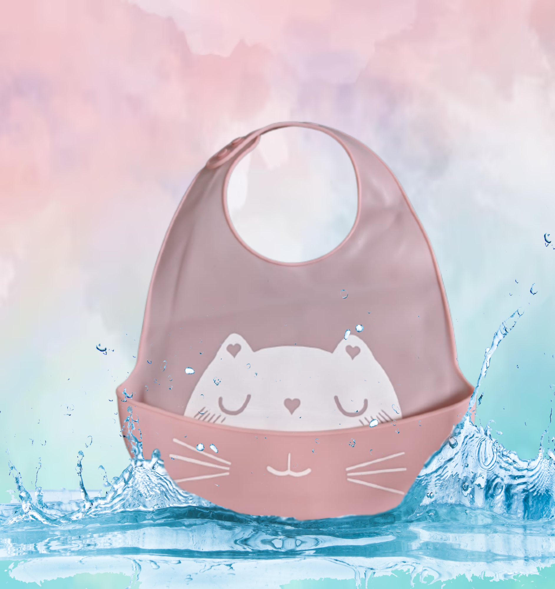 Picture of Silicone Baby Bibs with Food Catcher