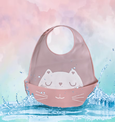 Picture of Silicone Baby Bibs with Food Catcher