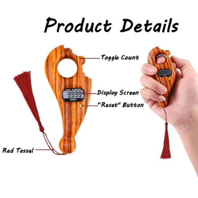 Picture of Digital Tasbih Tally Counter with Beads and LED Light