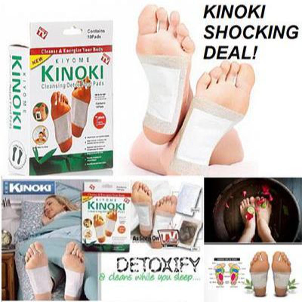 Picture of High Quality KIYOME KINOKI Detox 100% Original Foot Pads Removes Body Toxins Feet Cleansing Herbal Slimming-10 Pads