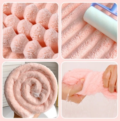 Picture of New Best High quality Magic Shower Cap Soft Microfiber ,Girls Hair Towel Super Absorbent Quick Drying