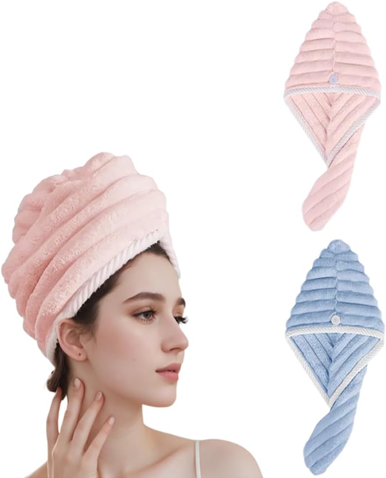 Picture of New Magic Instant Dry Hair Towel Ultra Water Absorbent Twist Hair Turban Drying Cap Hair Wrap - Hair Band