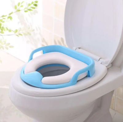 Picture of Baby Comot Seat Toilet seat Safe Soft Training seat Potty Sitting Ring with Handles Bathroom Trainer closestool Cover