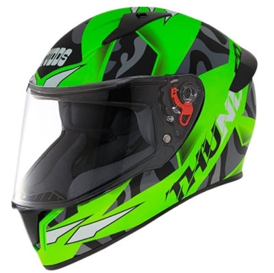 Picture of Studds Thunder D7 Decor With Spoiler Full Face Neon Green Helmet (Neon Green)