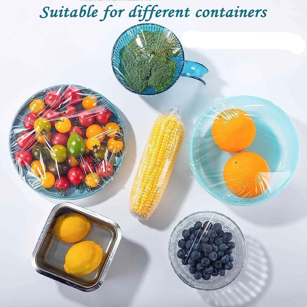 Picture of Fresher Plastic Stretch Wrap Clear Cling Food Grade PE Vinyl Film Plastic Wrapping Paper Roll Ideal food Wrapping paper for Keeping Food Fresh