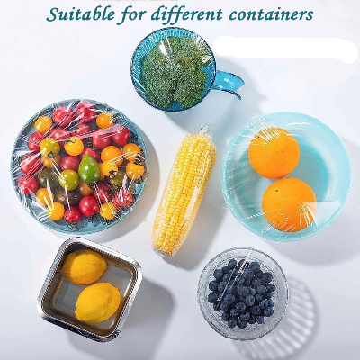Picture of Fresher Plastic Stretch Wrap Clear Cling Food Grade PE Vinyl Film Plastic Wrapping Paper Roll Ideal food Wrapping paper for Keeping Food Fresh