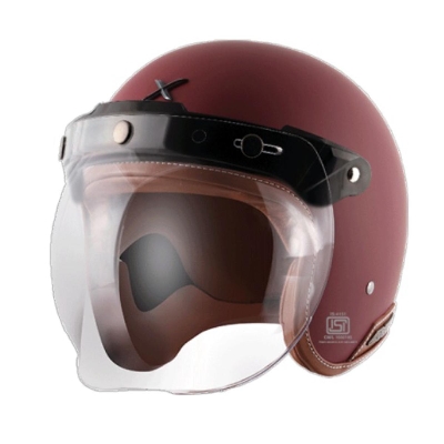 Picture of Axor Retro Jet Matt Chestnut Red Certified Helmet (Chestnut Red Dull)