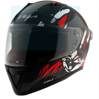 Picture of Vega Bolt Helmet Clear Visor All Size Available (White)