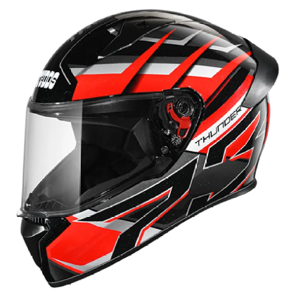 Picture of Studds Thunder D6 new Edition with extra Visor free (Black)