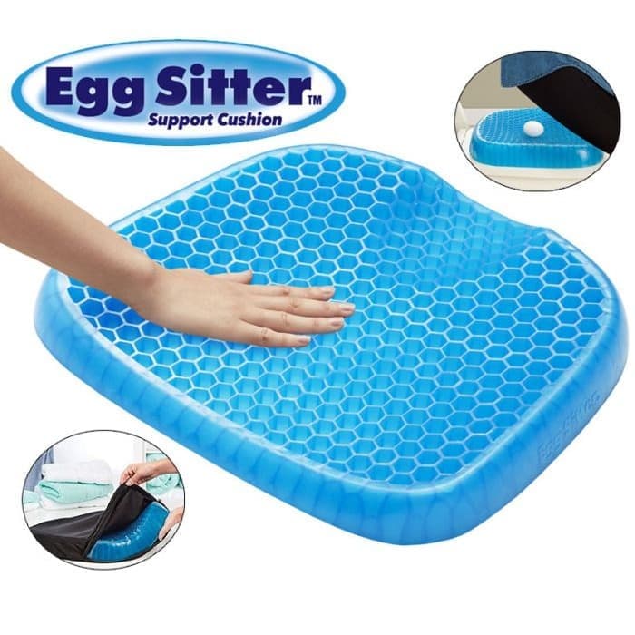 Picture of Silicone Comfort Portable Egg Sitter Seat Cushion for Car Office Chair Wheelchair-Injury Support and Braces-Gold palace