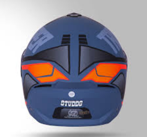 Picture of STUDDS Trooper D1 Flip-up Full Face with Dual Visor Motorbike Helmet  (Blue Pink) (Blue)