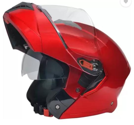 Picture of STUDDS Trooper Flip-up Full Face with Dual Visor Motorbike Helmet  (Cherry Red) (Chili Red)