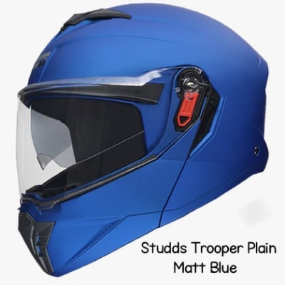Picture of STUDDS Trooper Flip-up Full Face with Dual Visor Motorbike Helmet  (Blue) (Blue)
