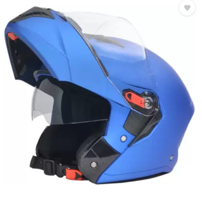 Picture of STUDDS Trooper Flip-up Full Face with Dual Visor Motorbike Helmet  (Blue) (Blue)