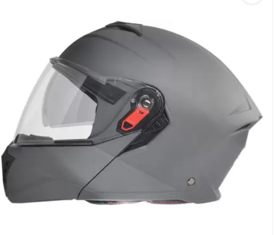 Picture of STUDDS Trooper Flip-up Full Face with Dual Visor Motorbike Helmet  (Grey) (Grey)