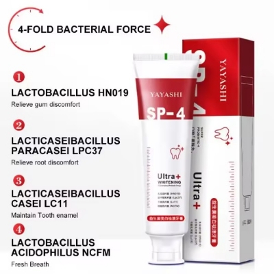 Picture of Yayashi sp-4 Probiotic Toothpaste freshen breath maintain oral health whiten teeth Stain Removing Sp-4 Toothpaste Teeth Cleaner Plaque Remove