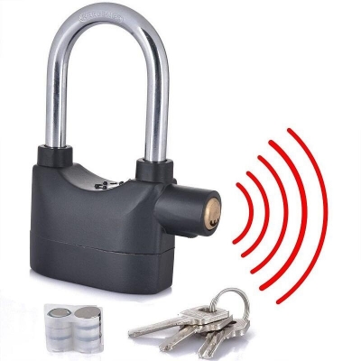 Picture of BIG SIZE Security Alarm Lock for Bike and Door Security Alarm Lock Bike Alarm Lock Bicycle Alarm Lock Door Alarm Lock