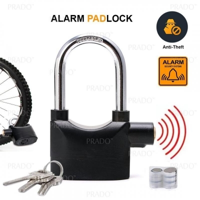 Picture of BIG SIZE Security Alarm Lock for Bike and Door Security Alarm Lock Bike Alarm Lock Bicycle Alarm Lock Door Alarm Lock