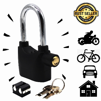 Picture of BIG SIZE Security Alarm Lock for Bike and Door Security Alarm Lock Bike Alarm Lock Bicycle Alarm Lock Door Alarm Lock