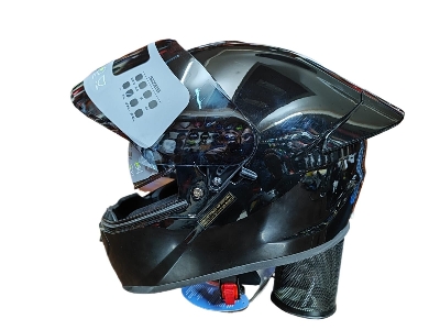 Picture of AEROSTAR AXTER Full Face Helmet ISI And Dot Certified for Men and Women Helmet (Black)