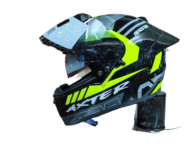 Picture of AEROSTAR AXTER Full Face Helmet ISI And Dot Certified for Men and Women Helmet (Black)