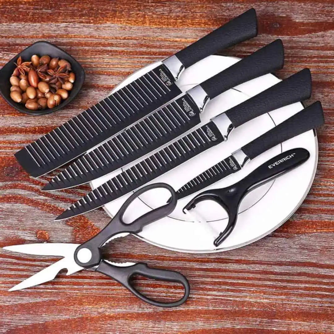 Picture of 6 PcsKnife Set Non-Stick Coating Stainless Steel