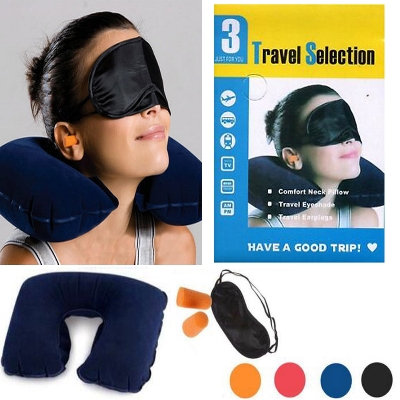 Picture of 3 in 1 Travel (Neck Pillow, Eye Cover, Earplug)