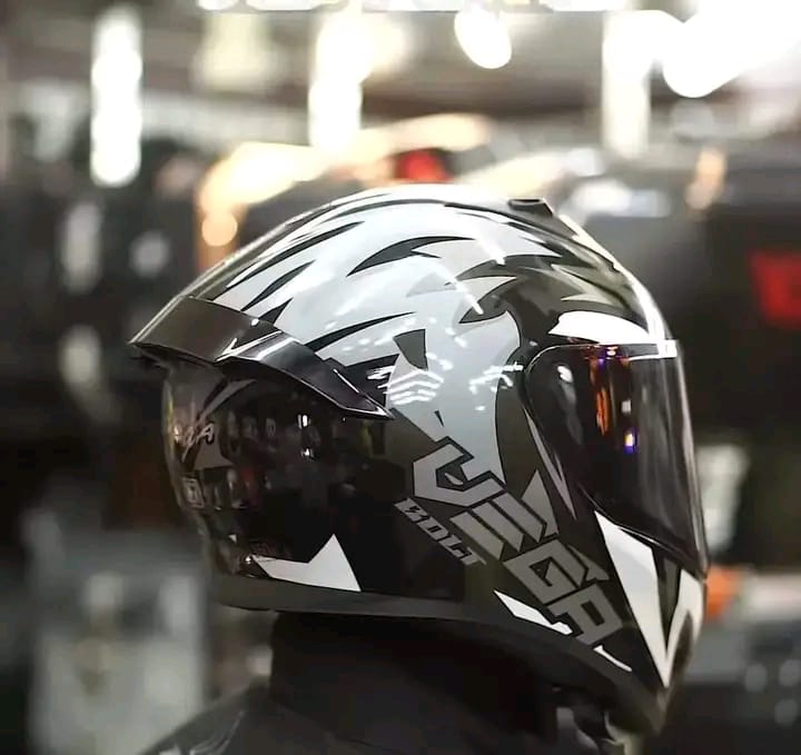 Picture of Bolt Speedx Motorsports Helmet  (Black Grey) (Black grey)