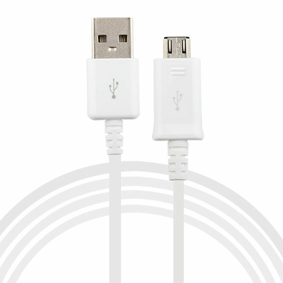 Picture of USB To micro usb Type B charging data Short Cable for Power Bank - White